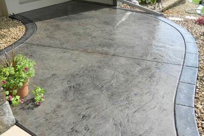 Покрытие из мытого бетона